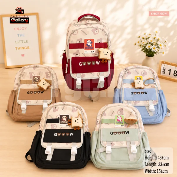 Cute Character School Backpack Collection