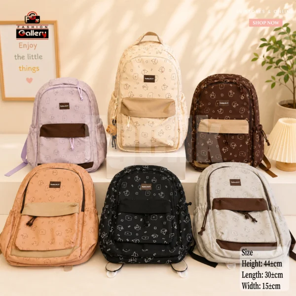 Cute Character School Backpack Collection