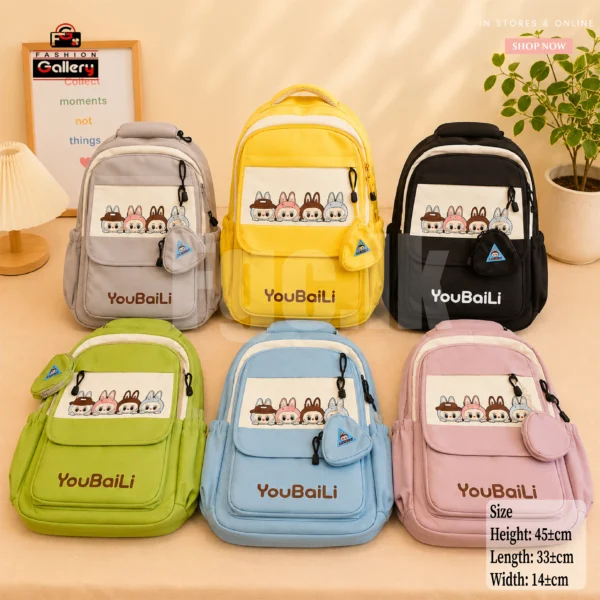 Cute Character School Backpack Collection